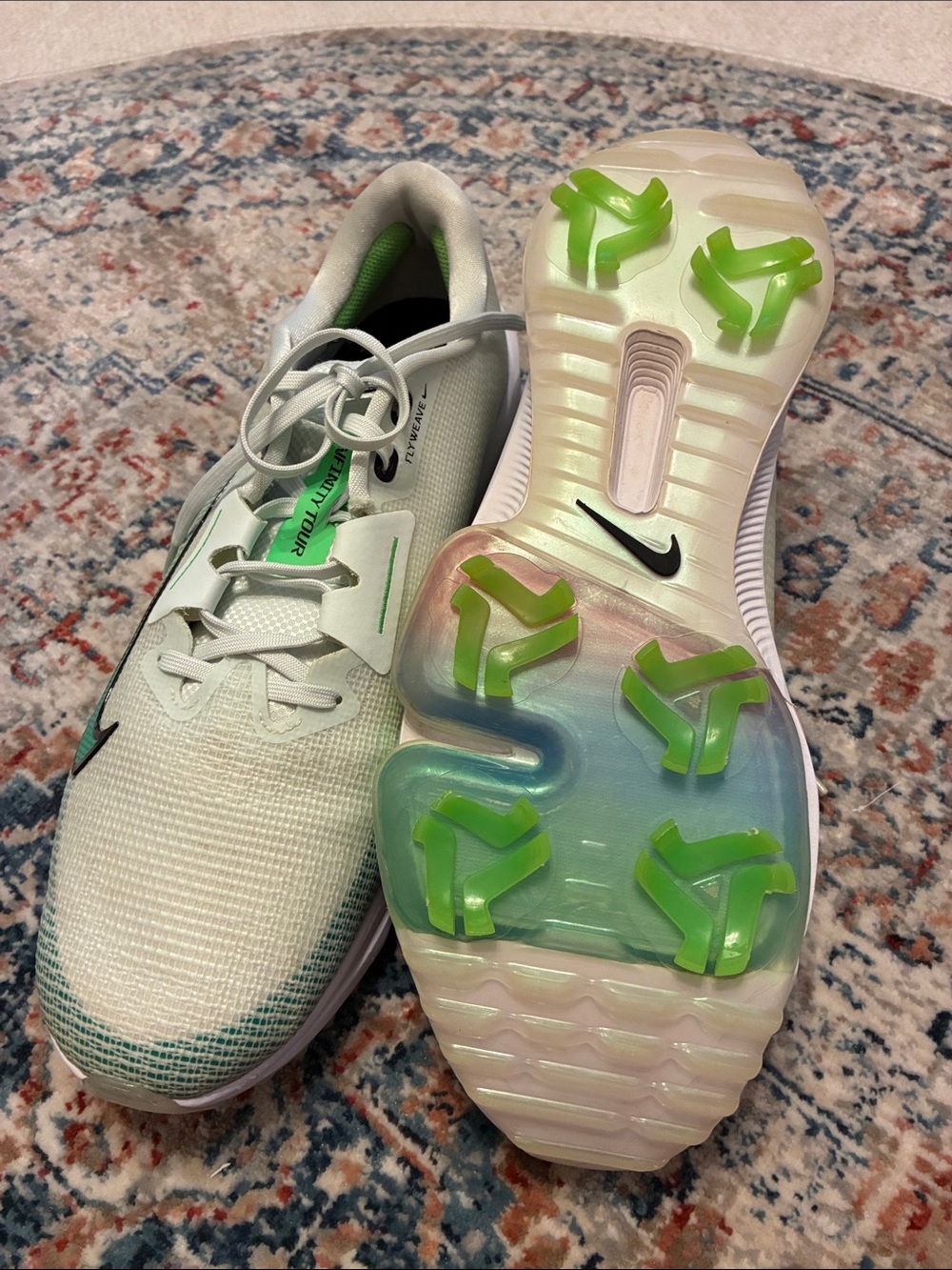 Nike Air Zoom Infinity Tour 2 Golf Shoes Men's Size 12 Green White NEW
